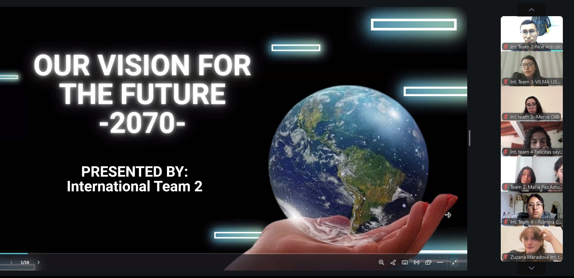 What is Your International Team’s Vision of the Future in 2070?
